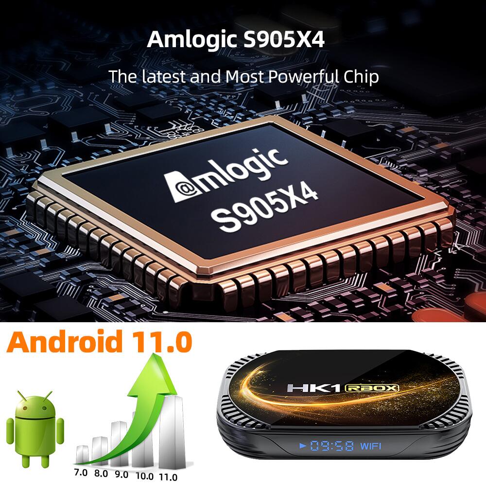 HK1 RBOX X4S amlogic S905X4 android tv box China manufacturer OEM