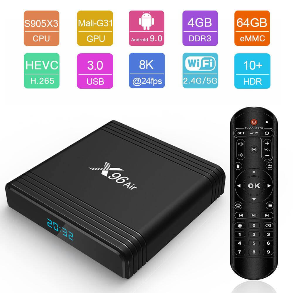 X96 Air Amlogic S905X3 IPTV box China manufacturer supplier