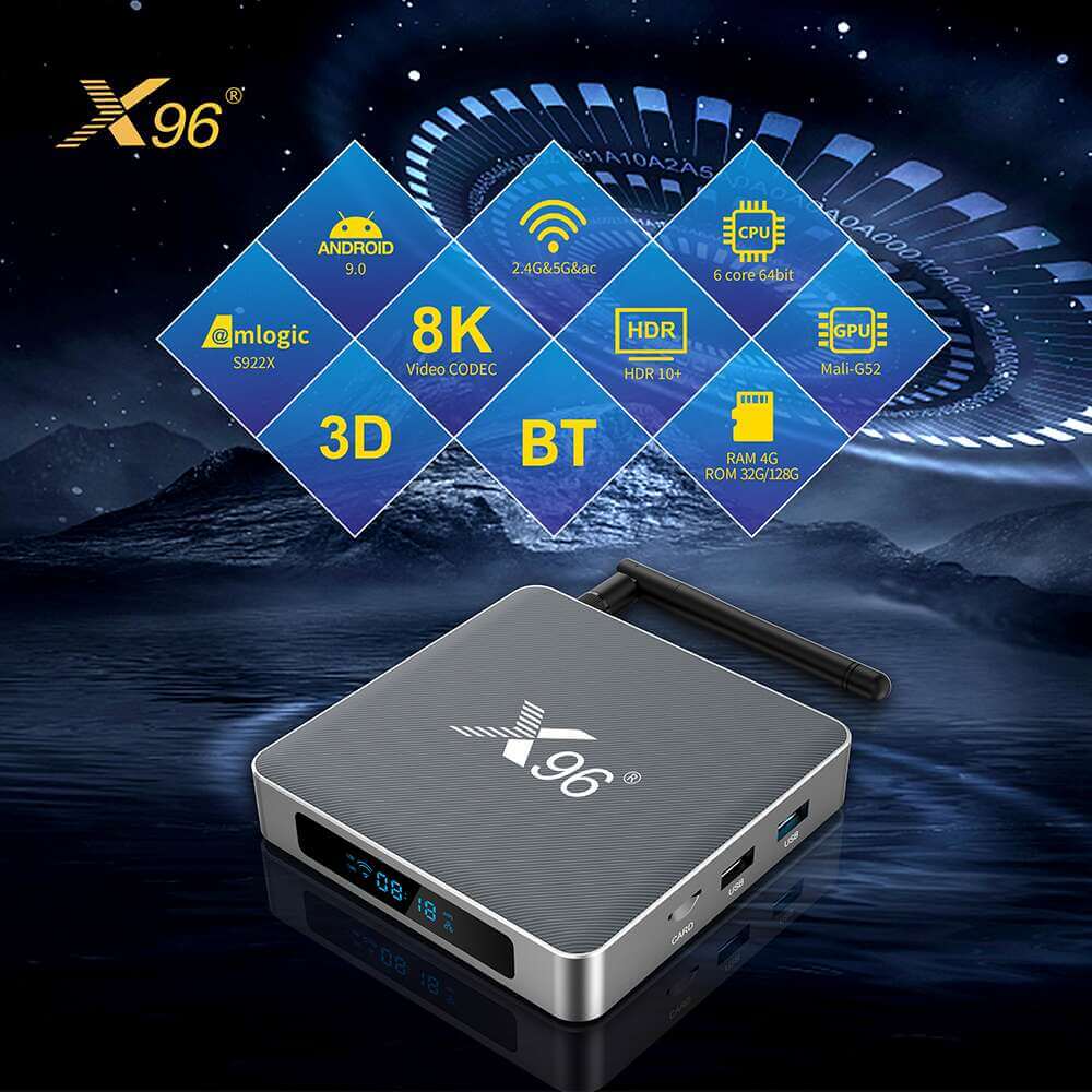 X96 X9 Amlogic S922X IPTV box China manufacturer supplier