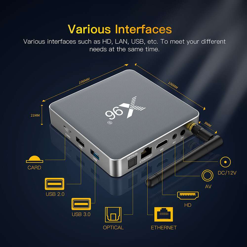 X96 X9 Amlogic S922X IPTV box China manufacturer supplier