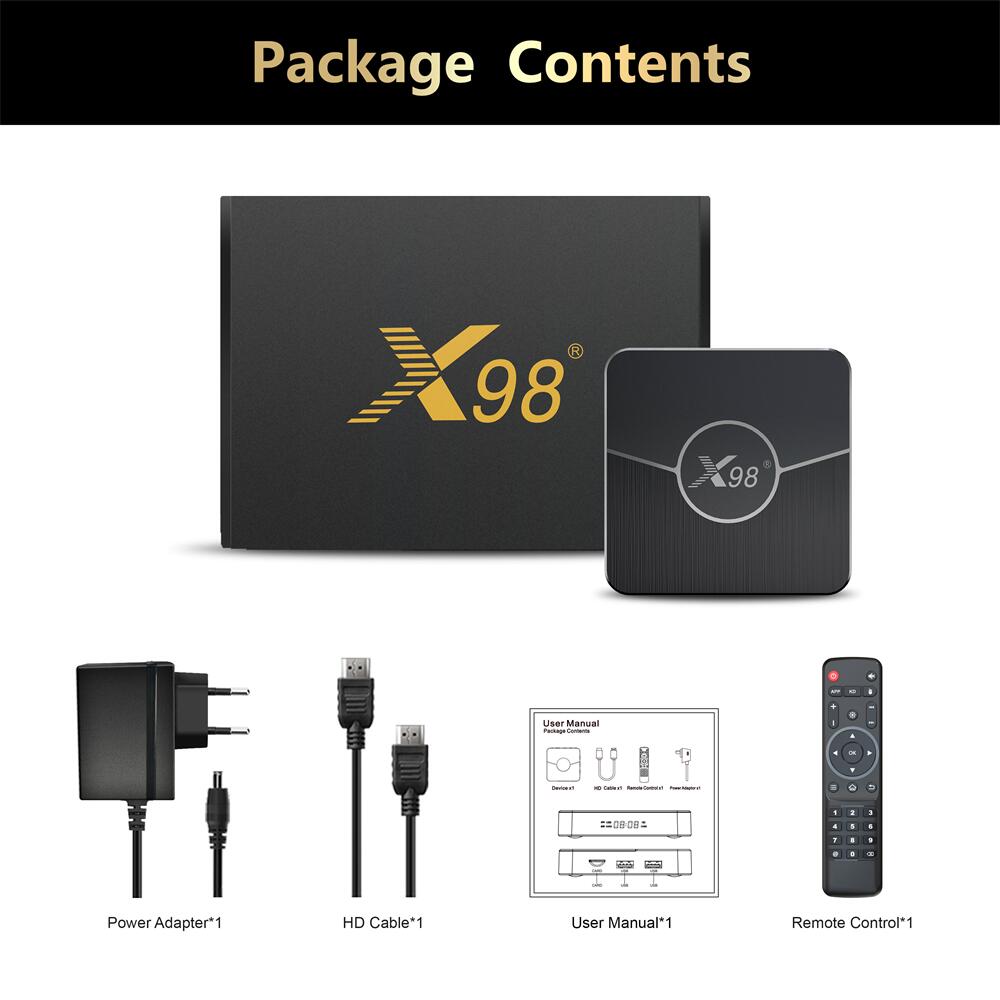 X98PLUS Amlogic S905W2 android tv box China manufacturer exporter