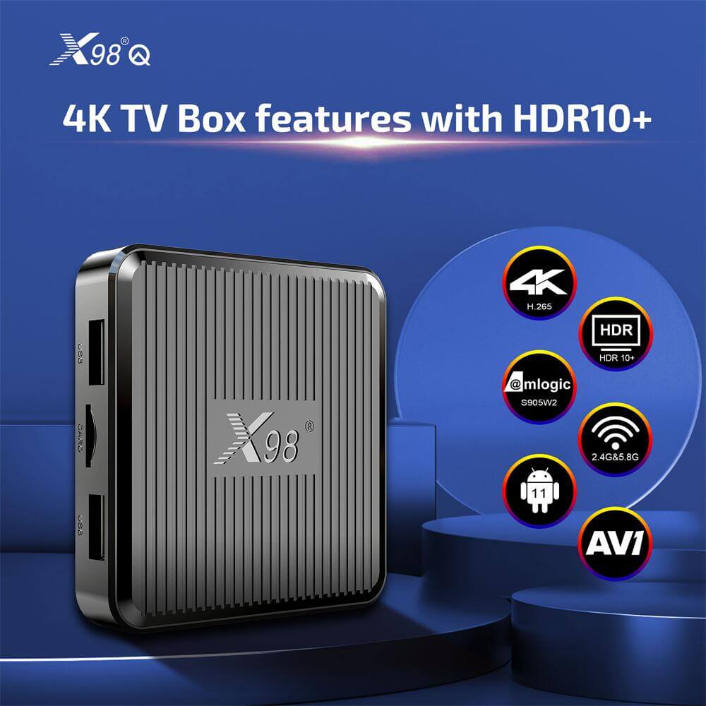 X98Q Amlogic S905W2 ott tv box China manufacturer ODM