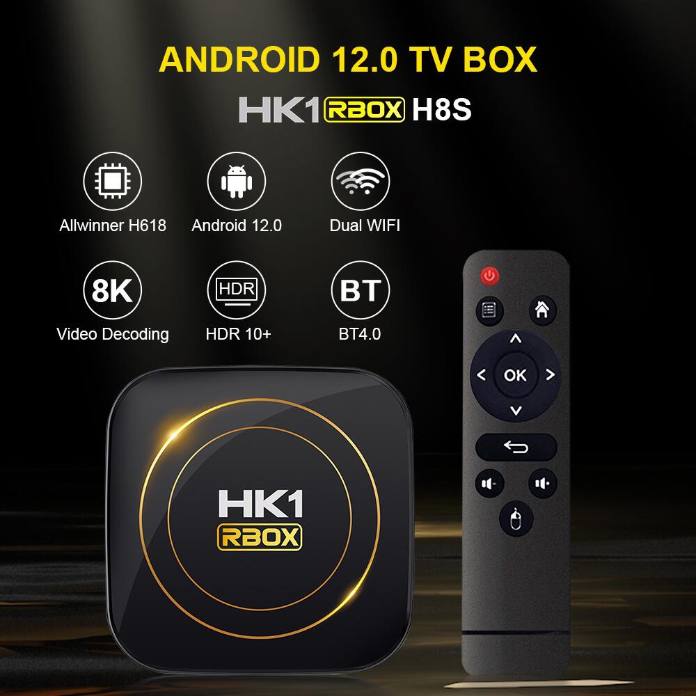 HK1 RBOX H8S Allwinner H618 smart tv box China manufacturer exporter