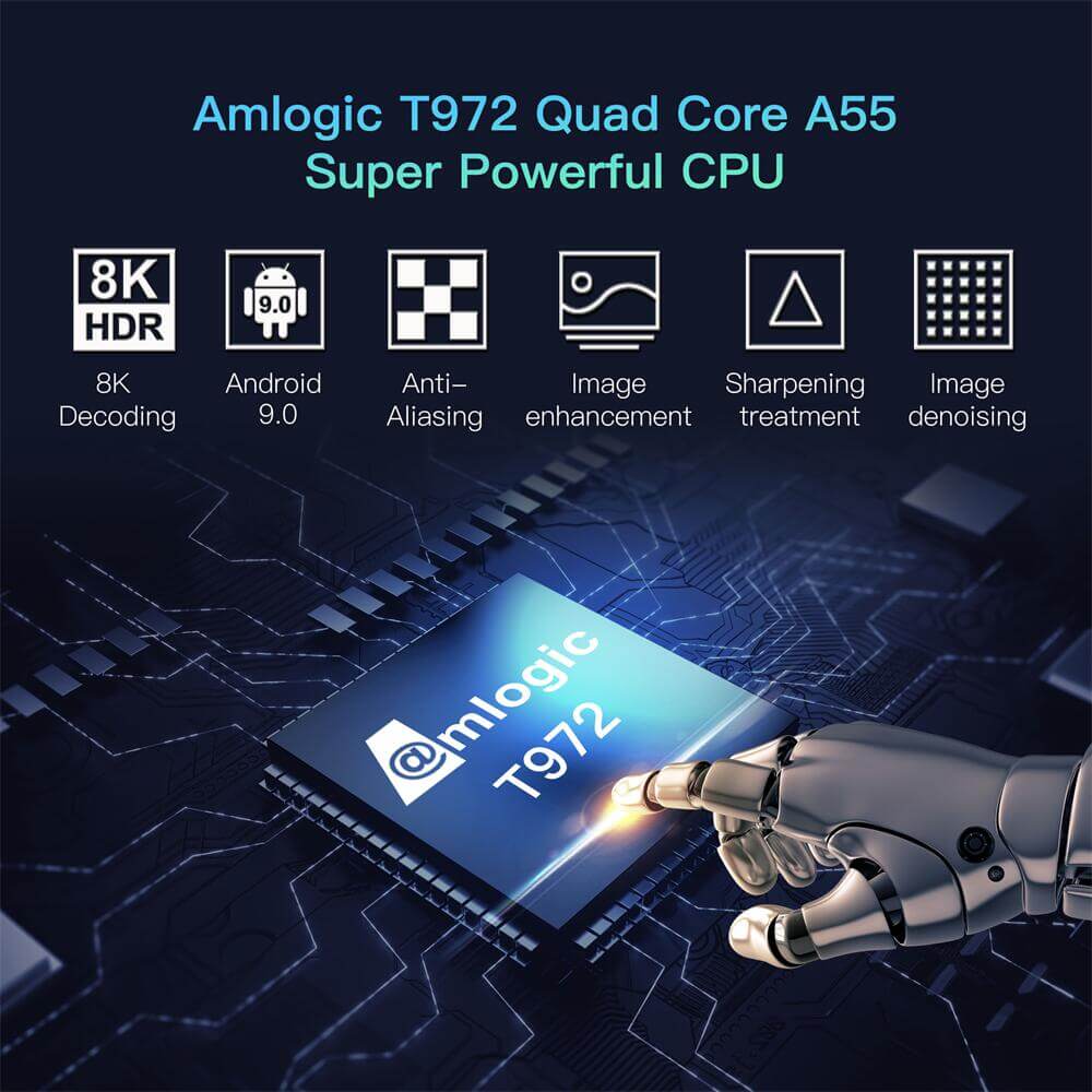 ผู้ผลิตในจีน X1 Amlogic T972 หุ่นยนต์โปรเจคเตอร์ ODM