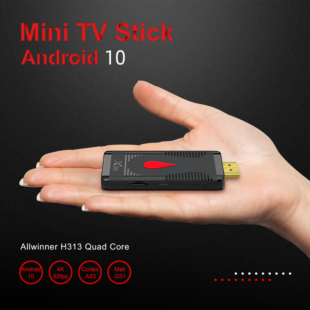 X96 S400 Allwinner H313 android TV Stick China manufacturer ODM