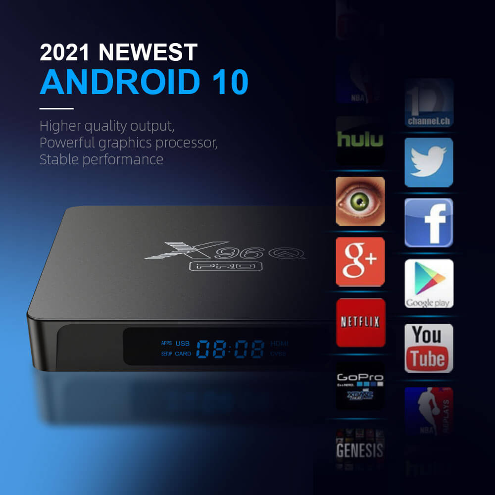 X96Q Pro Allwinner H313 caja de televisión android fabricante de China OEM