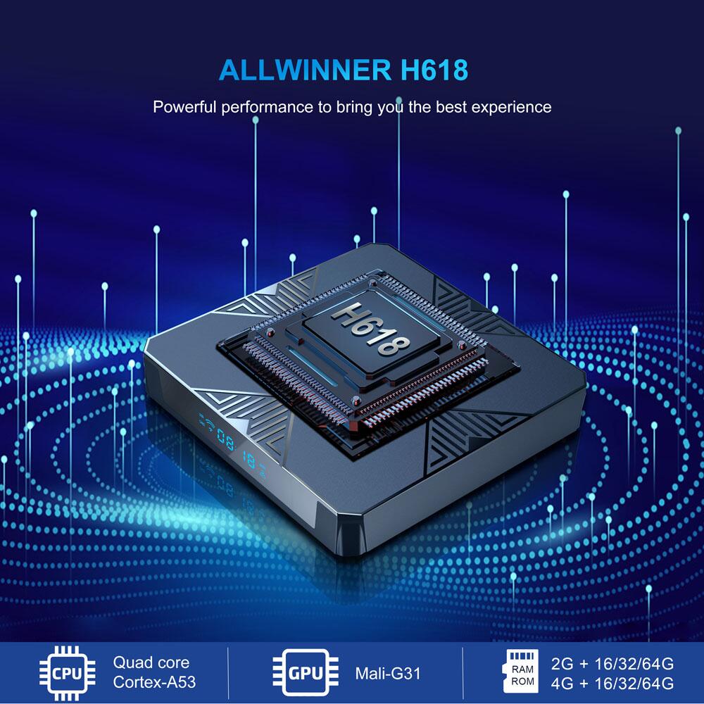 X98H Allwinner H618 smart tv box China manufacturer supplier