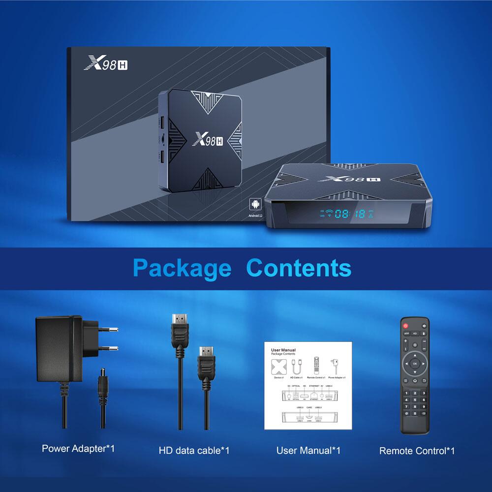 X98H Allwinner H618 smart tv box China manufacturer supplier