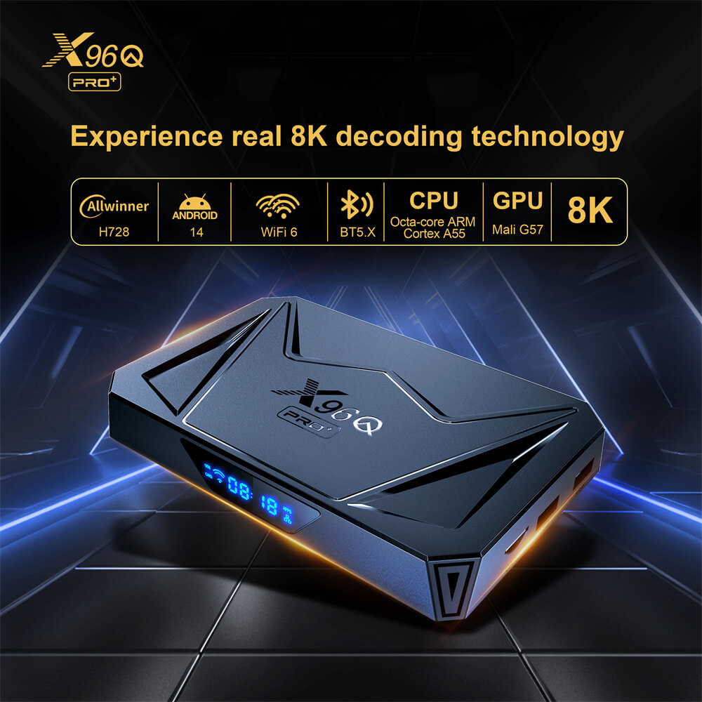 X96Q PRO+ Allwinner H728 android tv box China manufacturer factory