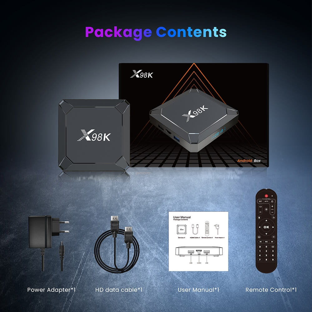 X98K RockChip RK3528 IPTV box China manufacturer OEM