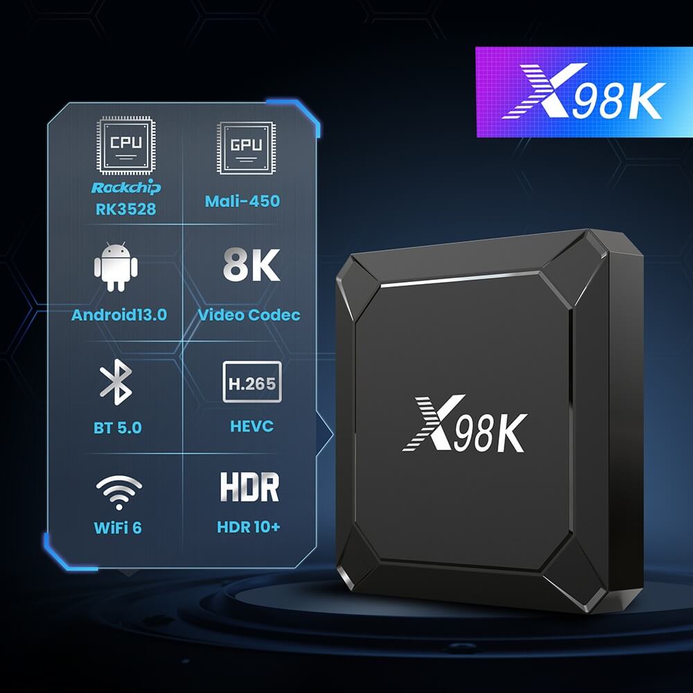 X98K RockChip RK3528 IPTV box China manufacturer OEM