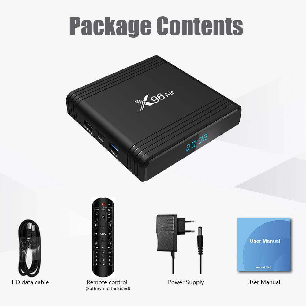 Mejora tu entretenimiento con la caja de IPTV X96 Air Amlogic S905X3